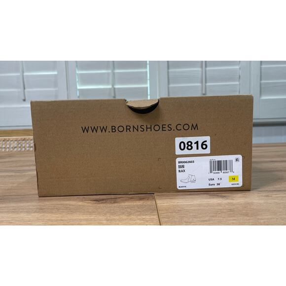 Born Women's Rani Black Boots Leather Size 7.5 NIB Waterproof Western Style - Picture 10 of 11